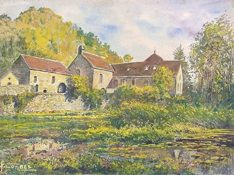 1856-Fernand Combes - Paesaggio